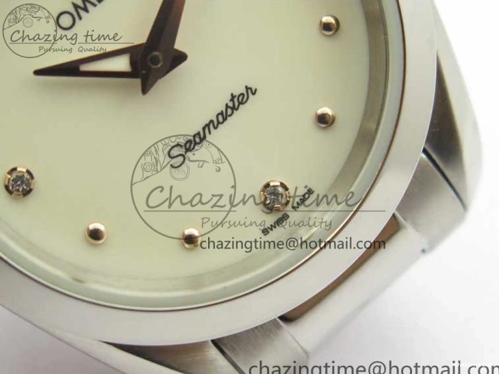 0302 Aqua Terra Seamaster ZF 1:1 Best Edition White Dial on SS Bracelet Gen Lightweight 7903